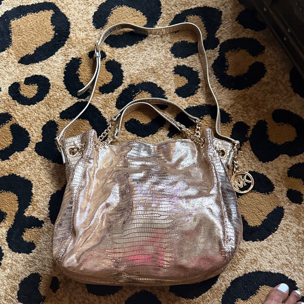 Michael Kors Shimmering Gold Shoulder Bag